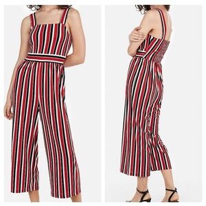 NWT EXPRESS black, white & red striped jumper